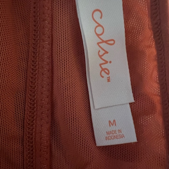 Colsie Rust Mesh Bralette - Picture 3 of 3